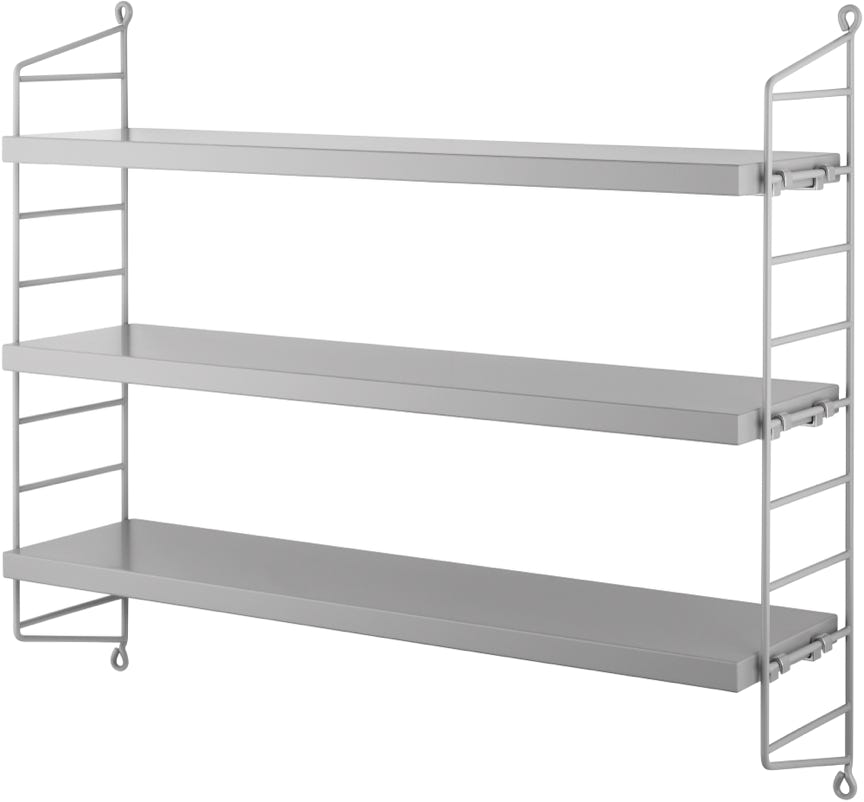 Étagères String Stratifié gris – String Furniture