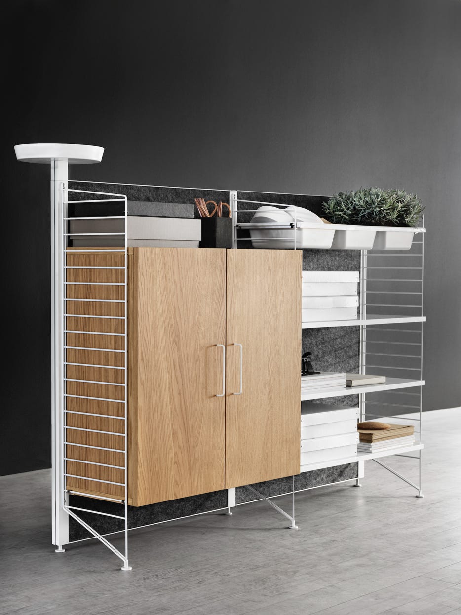 Freestanding storage String Works  design Anna von Schewen & Björn Dahlström